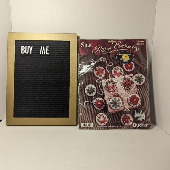 Vintage Holiday Ornament Cross Stitch Kit - Picture 2 of 3